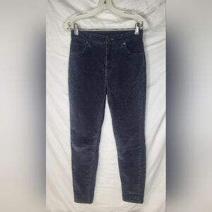 Patagonia Organic Cotton Fitted Corduroy Pants In Forge Grey Size 8